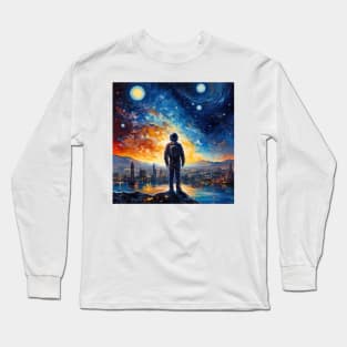 Starry Night Fantasy Long Sleeve T-Shirt